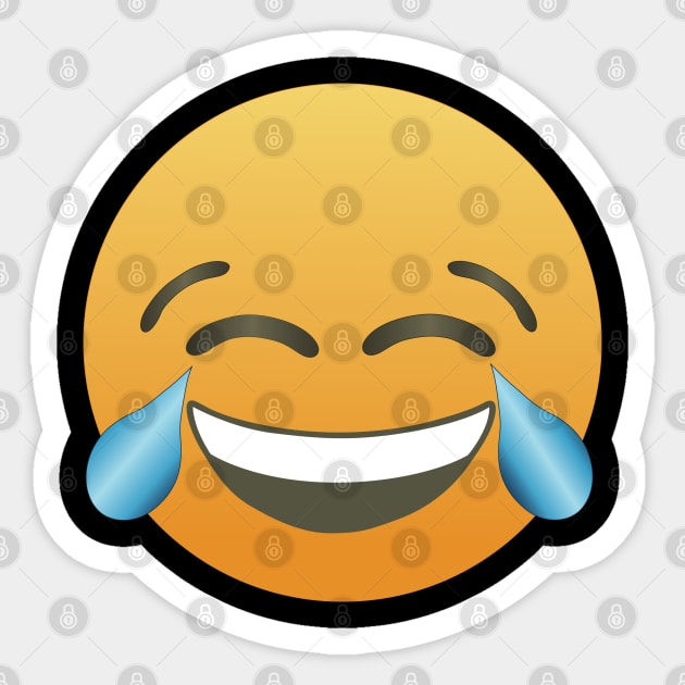 JOY - Face with tears of joy, haha emoji Sticker by twix123844